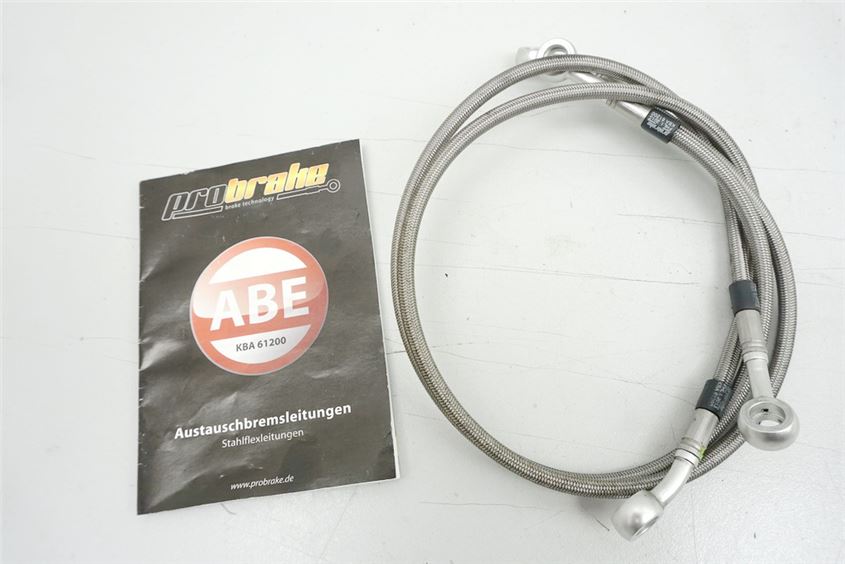 KAWASAKI ZX-10R ZXT00D LATIGUILLO DE FRENO DELANTERO PRO BRAKE, DE ACERO INOXIDABLE