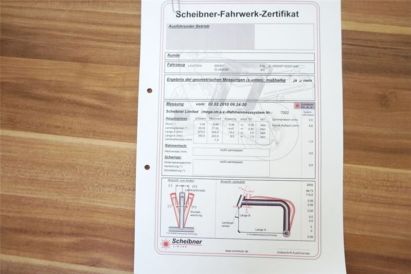 LAVERDA LAV 650 SPORT CHASIS Y DOCUMENTACIÓN CHASIS PAPELES AUSTRIACOS FICHA TÉCNICA