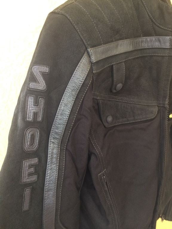 MOTORCYCLE JACKET - LEATHER - AS NEW - SHOEI - SIZE 42