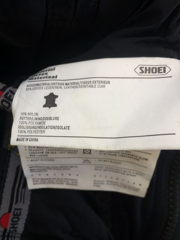 MOTORRADJACKE - LEDER - NEUWERTIG - SHOEI - GRÖßE 42