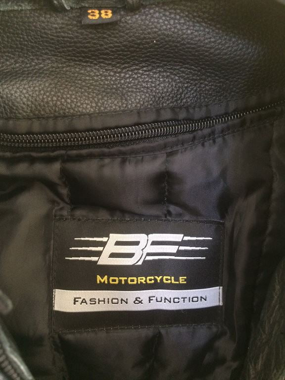 MOTORRADJACKE - MOTORRADLEDERJACKE - NEUWERTIG - GRÖßE 38