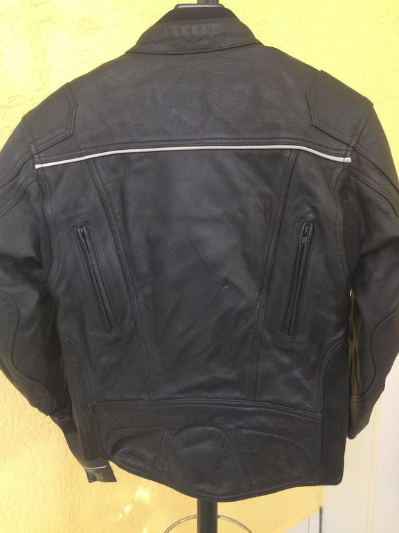 MOTORRADJACKE - MOTORRADLEDERJACKE - NEUWERTIG - GRÖßE 38