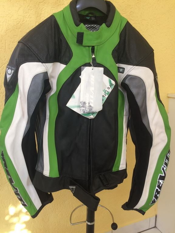MOTORCYCLE JACKET - LEATHER - REVIT - LIKE NEW - SIZE 50