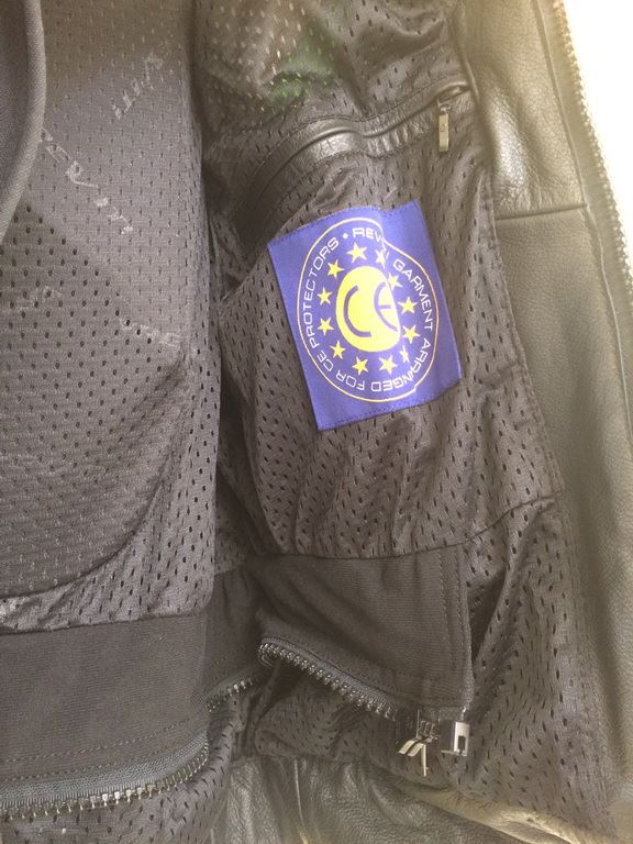 MOTORCYCLE JACKET - LEATHER - REVIT - LIKE NEW - SIZE 50