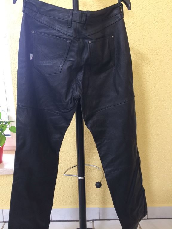 MOTORRADHOSE HERREN - ECHTLEDER - MARKE SCHUH - NEUWERTIG - GRÖßE 50
