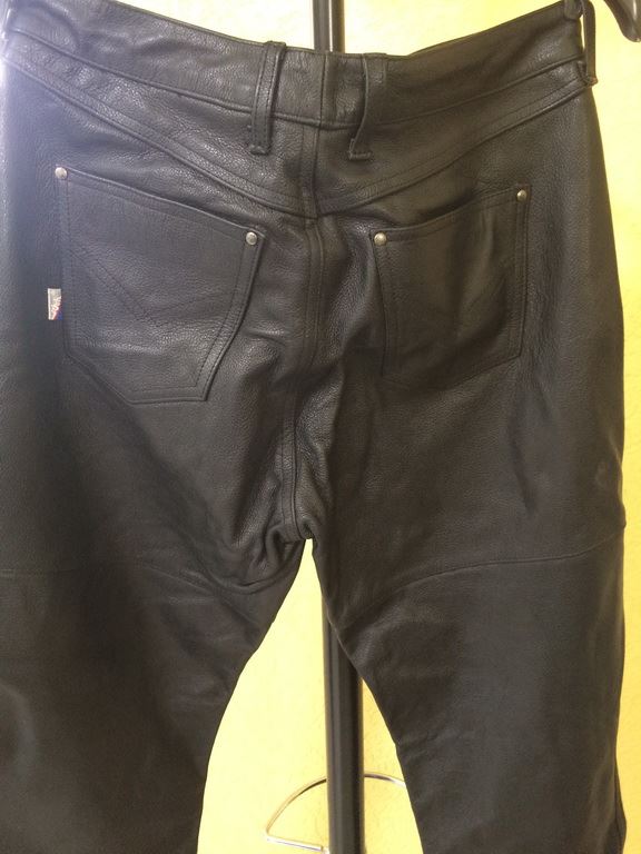 MOTORRADHOSE HERREN - ECHTLEDER - MARKE SCHUH - NEUWERTIG - GRÖßE 50