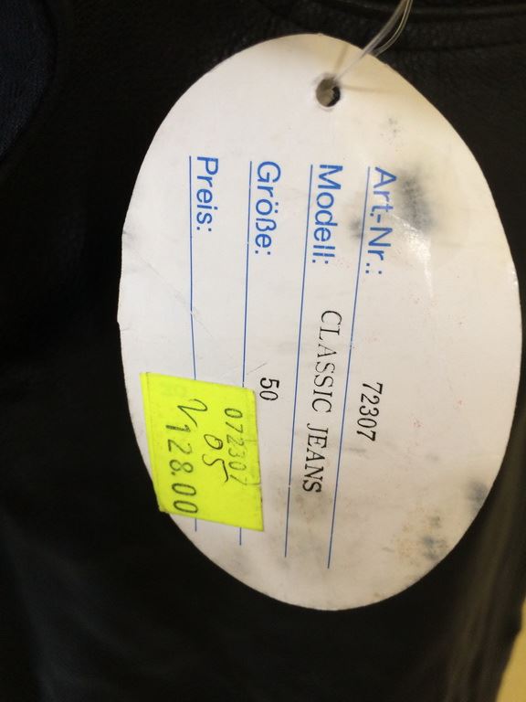 MOTORRADHOSE HERREN - ECHTLEDER - MARKE SCHUH - NEUWERTIG - GRÖßE 50