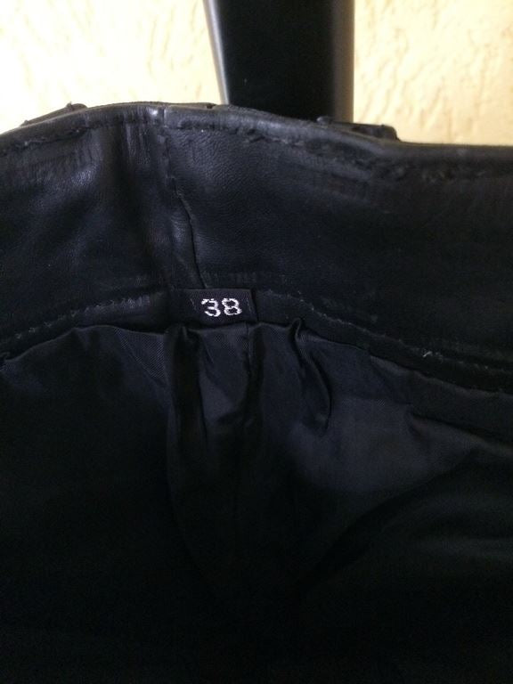 MOTORCYCLE TROUSERS - WOMEN'S - LEATHER TROUSERS - AS NEW - SIZE 38