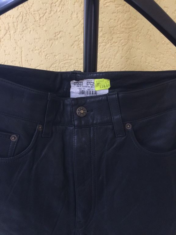 MOTORRADHOSE - LEDERHOSE - ANILIN JEANS - NEUWERTIG - GRÖßE 40