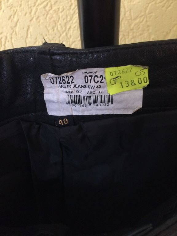 MOTORRADHOSE - LEDERHOSE - ANILIN JEANS - NEUWERTIG - GRÖßE 40