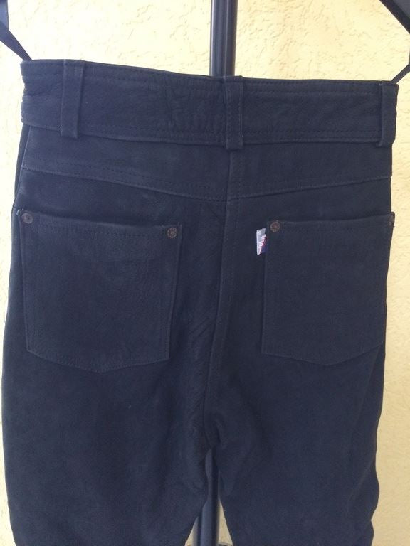 MOTORCYCLE PANTS - SUEDE - BRAND SCHUH - AS GOOD AS NEW - SIZE 38