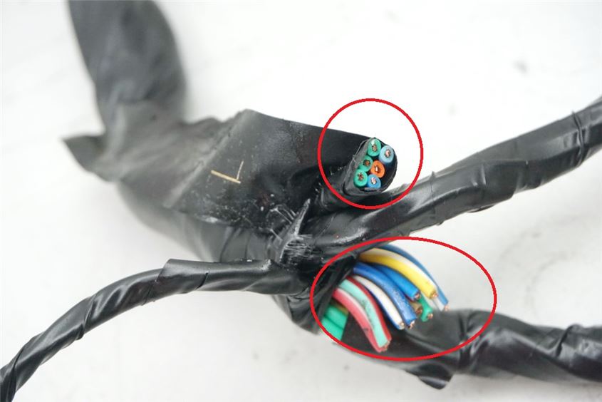 KYMCO NEXXON 50 CK50Q-B WIRING HARNESS HANDLEBAR SWITCH SPEEDOMETER CABLE INDICATOR