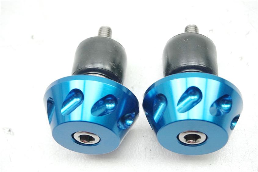 HANDLEBAR ENDS HANDLEBAR WEIGHTS ALUMINIUM BLUE - 22 MM