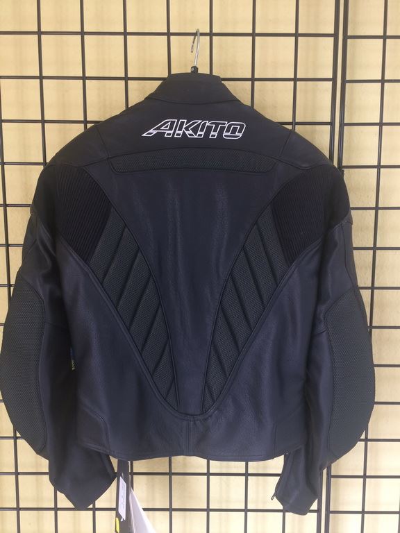 MOTORCYCLE JACKET LEATHER JACKET MEN AKITO SIZE 48