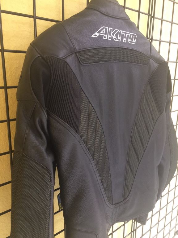 MOTORCYCLE JACKET LEATHER JACKET MEN AKITO SIZE 48