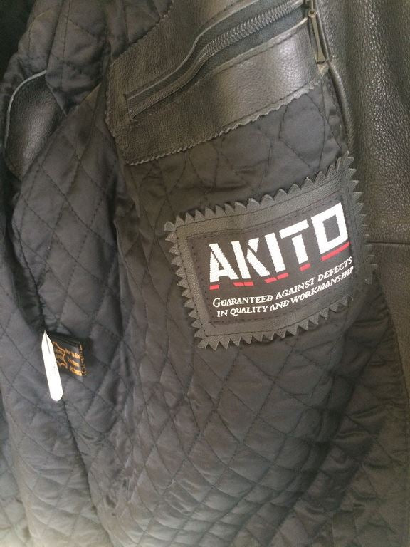 MOTORCYCLE LEATHER JACKET AKITO DUNCAN