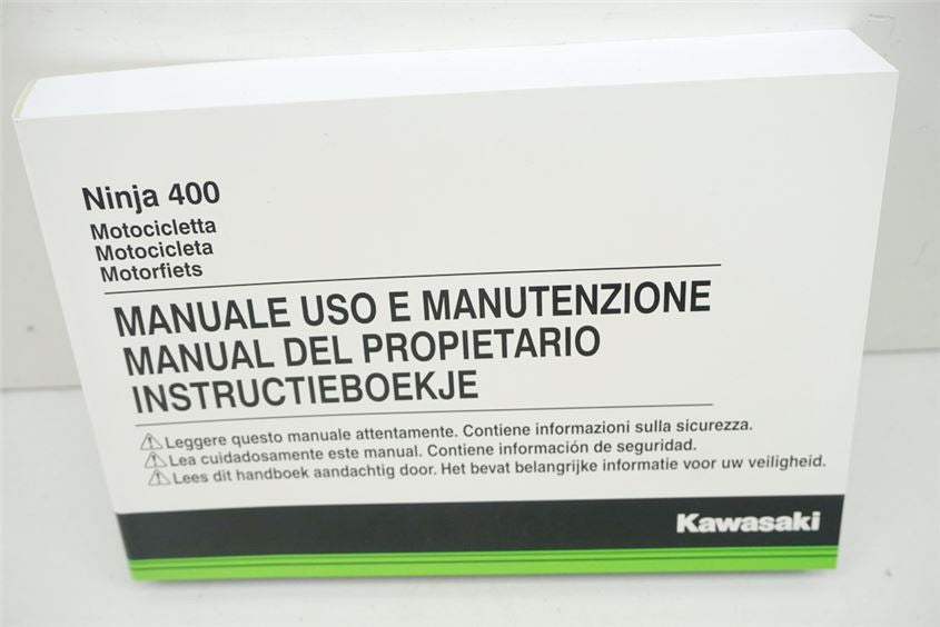 KAWASAKI NINJA 400 EX400G MANUAL DE INSTRUCCIONES - IT - ES - NL