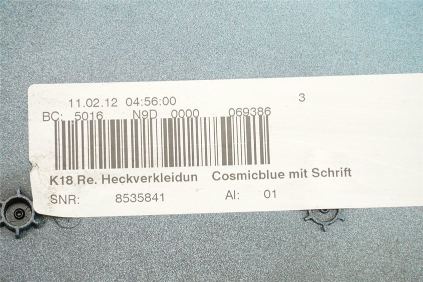 BMW C 600 SPORT C65 (C650) HECKVERKLEIDUNG RECHTS ABDECKUNG COVER SEITENDECKEL