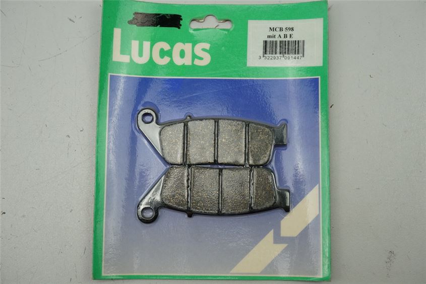 PASTILLAS DE FRENO DELANTERAS LUCAS MCB 598