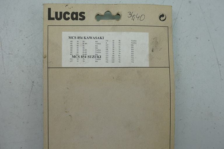 BREMSBACKEN HINTEN LUCAS MCS 854 BREMSBELÄGE