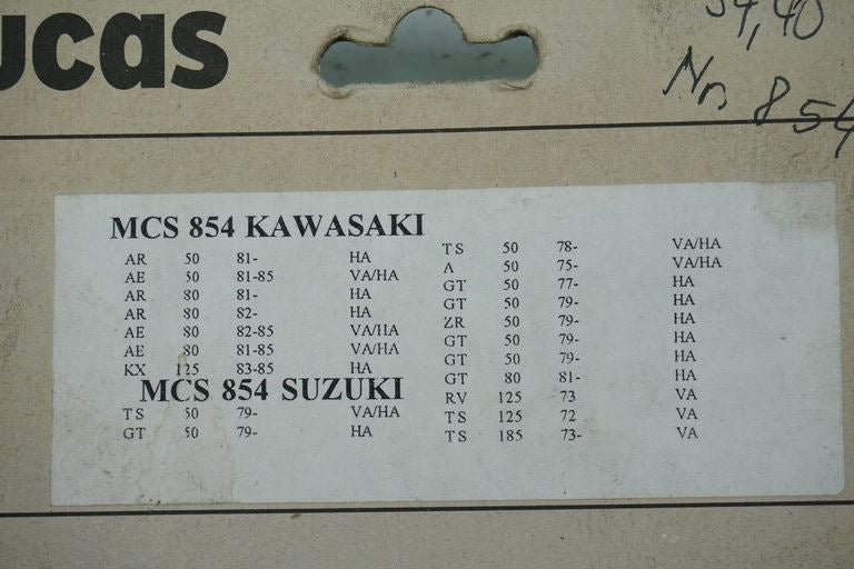 BREMSBACKEN HINTEN LUCAS MCS 854 BREMSBELÄGE