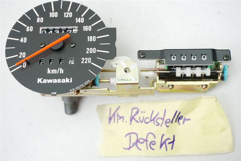 KAWASAKI GPZ 500 EX500DE TACHO EINSATZ COCKPIT SPEEDOMETER - 4317 KM