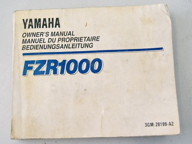 MANUAL DE INSTRUCCIONES YAMAHA FZR 1000 / 3GM-28199-A2