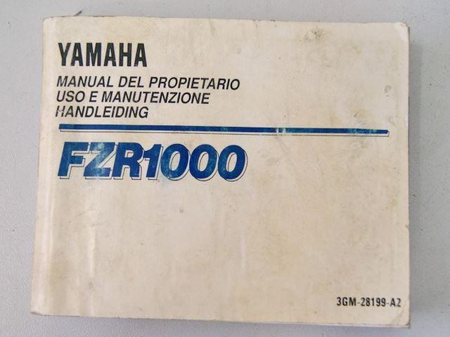 MANUAL DE INSTRUCCIONES YAMAHA FZR 1000 / 3GM-28199-A2
