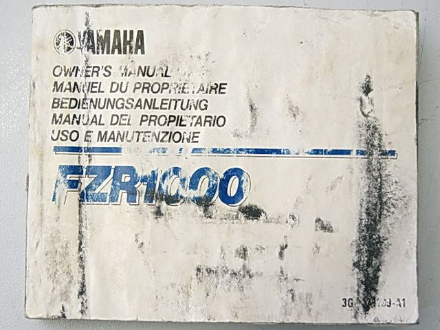 MANUAL DE INSTRUCCIONES YAMAHA FZR 1000 / 3GM-28199-A1