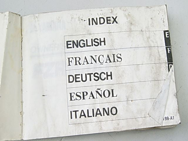 MANUAL DE INSTRUCCIONES YAMAHA FZR 1000 / 3GM-28199-A1