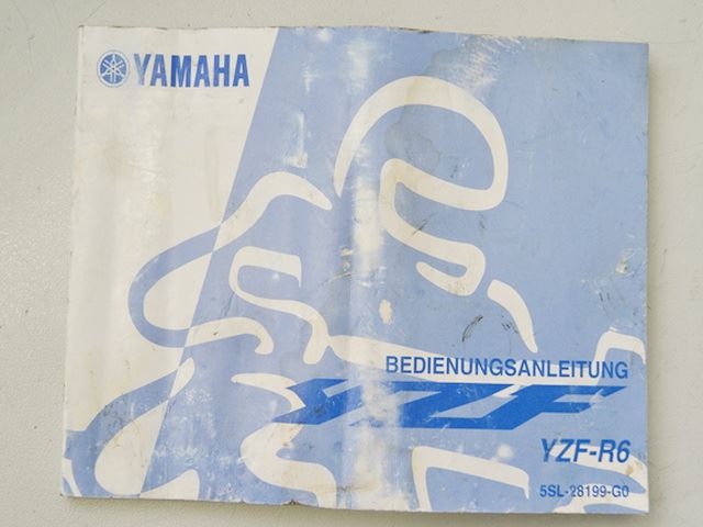 MANUAL OPERATING INSTRUCTIONS YAMAHA YZF-R6 5SL / 5SL-28199-G0