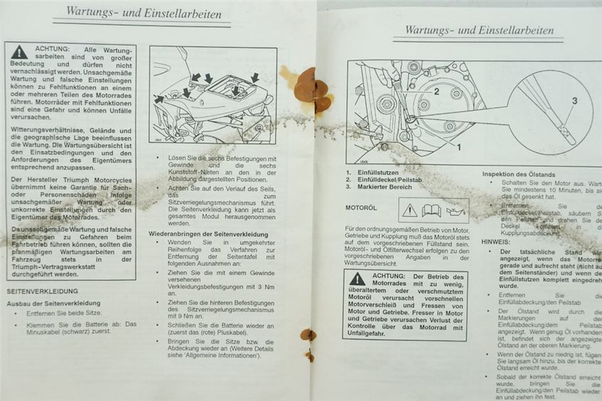 MANUAL DE INSTRUCCIONES TRIUMPH DAYTONA 600 03-05