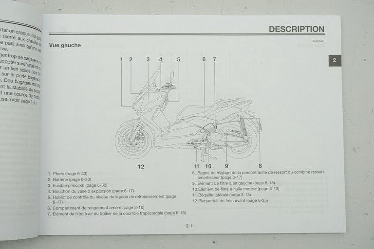 MANUAL DE INSTRUCCIONES YAMAHA X-MAX YP400R/RA - 1SD-F8199-F1