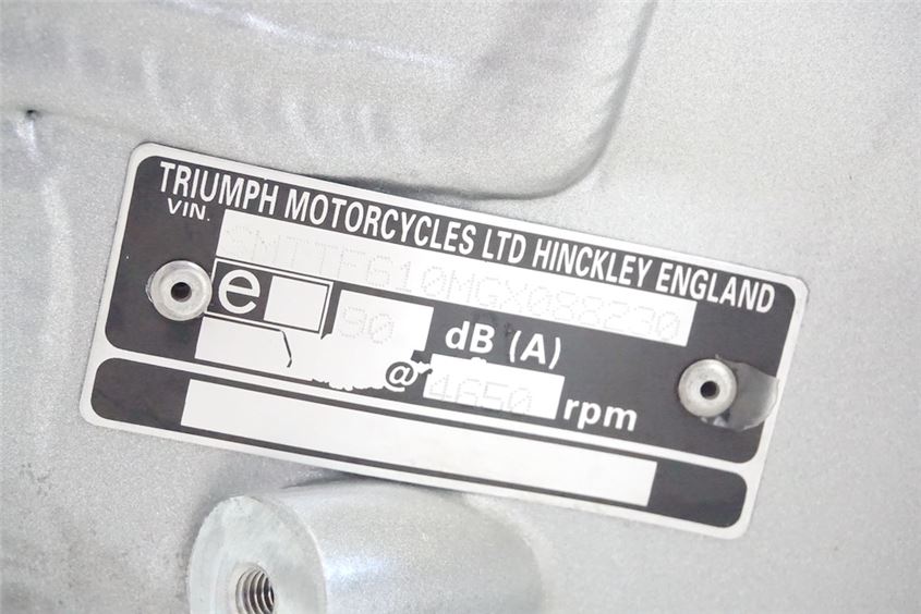 TRIUMPH SPRINT ST T695 955i RAHMEN & BRIEF FRAME - VERMESSUNGSPROTOKOLL