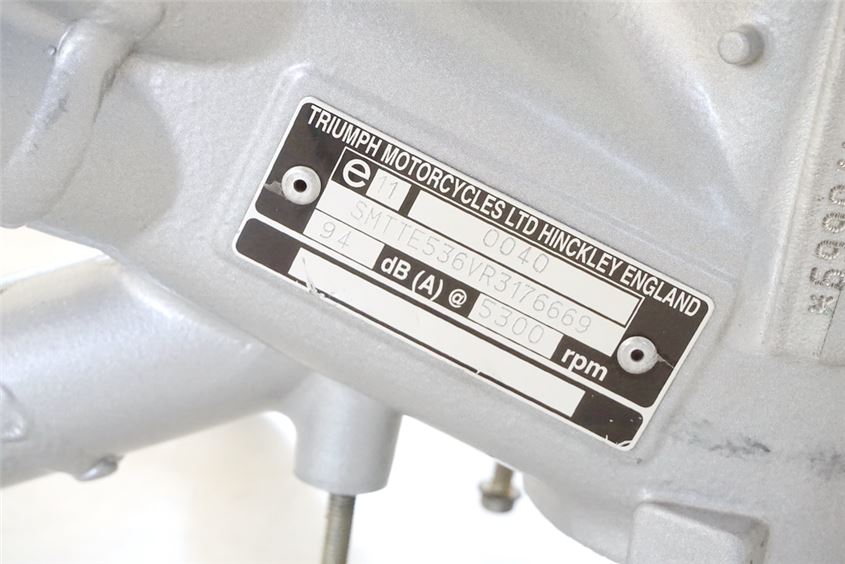TRIUMPH DAYTONA 955i T 595 N FRAME & TITLE - FRAME MEASUREMENT REPORT