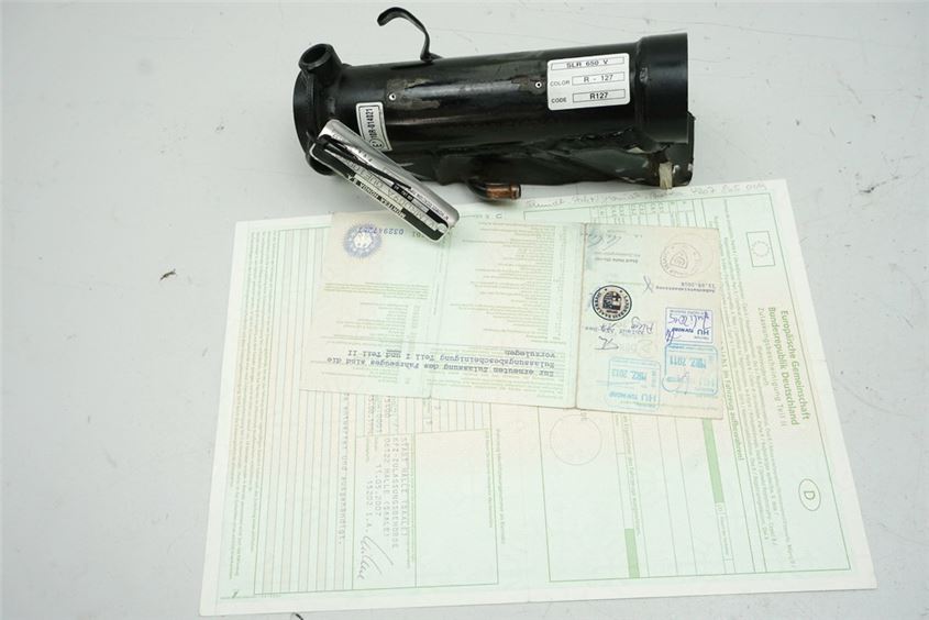 HONDA SLR 650 RD09 RAHMEN & BRIEF RAHMENKOPF PLAKETTE