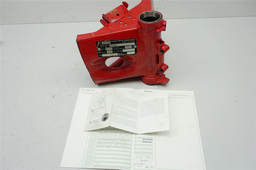 SUZUKI RF 600 GN76B RAHMEN & BRIEF FRAME RAHMENKOPF PLAKETTE
