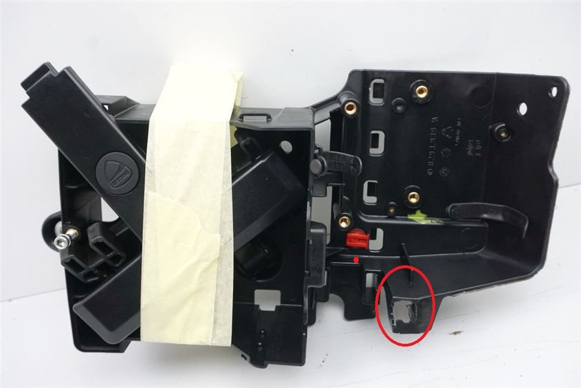 DUCATI 1198 ZDMH704AA CAJA DE BATERÍA SOPORTE DE BATERÍA COMPARTIMENTO DE BATERÍA