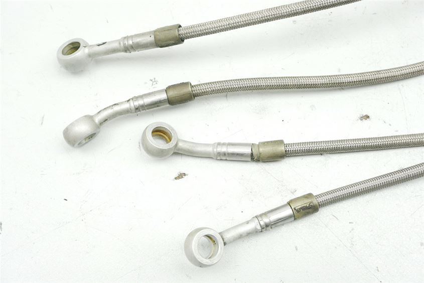 KAWASAKI Z 1000 ST KZT00E LATIGUILLOS DE FRENO METALICOS SPIEGLER DELANTEROS Y TRASEROS