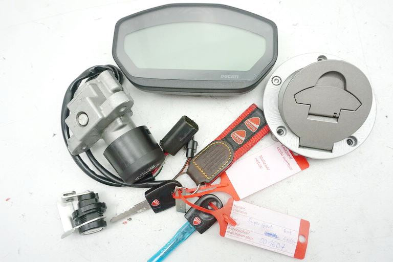 DUCATI SUPERSPORT 939 CONJUNTO DE CERRADURAS, BOMBÍN DE ARRANQUE, CUADRO DE INSTRUMENTOS + 2 LLAVES