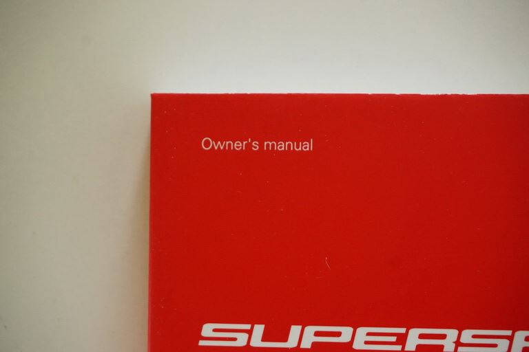 DUCATI SUPERSPORT 939 FAHRERHANDBUCH HANDBUCH BETRIEBSANLEITUNG - ENGLISCH