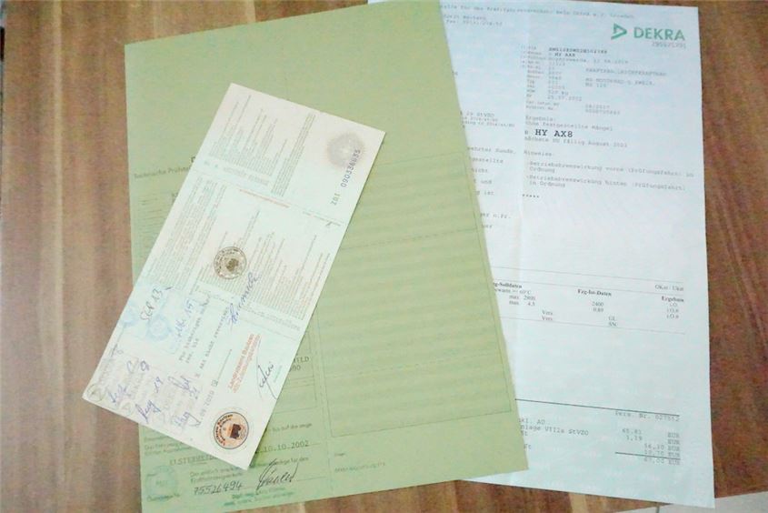 MZ / MUZ SX 125 SNZ1SX (SM) RAHMEN & BRIEF - UNFALLFREI & VERMESSUNGSPROTOKOLL
