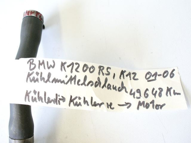 BMW K 1200 RS K12 KÜHLERSCHLAUCH KÜHLER RECHTS -> LINKS -> MOTOR
