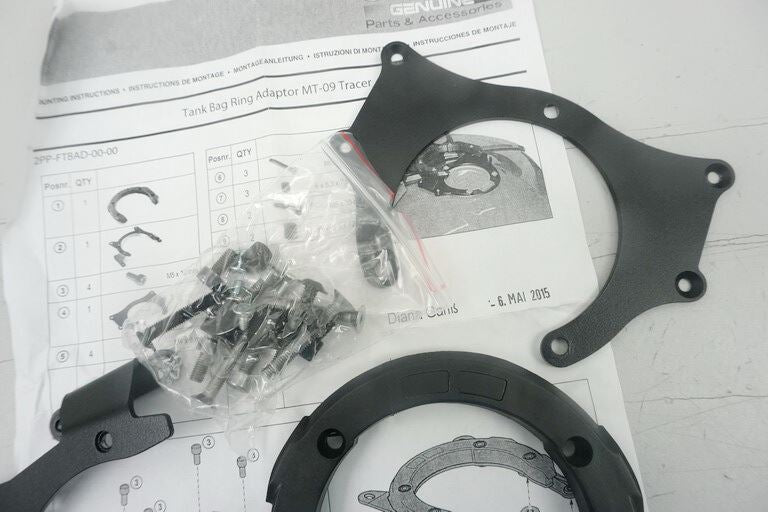 YAMAHA TRACER 900 A PARTIR DE 2016 KIT ADAPTADOR PARA ANILLO DE MONTAJE DE BOLSA SOBRE DEPÓSITO 2PP-FTBAD-00