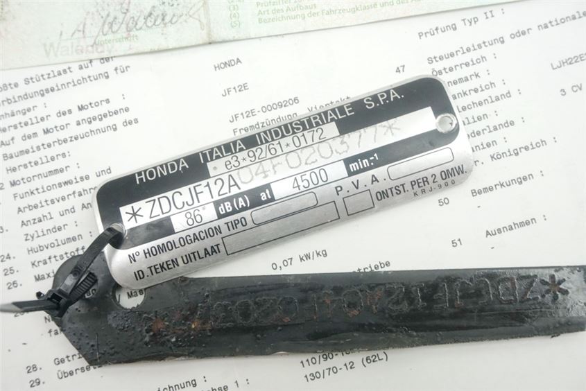 HONDA FES 125 JF12 PANTHEON CHASIS Y PAPELES PLACA COC DOCUMENTOS