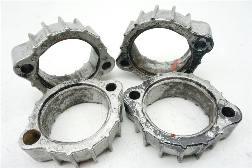 YAMAHA FJ 1200 3YA KRÜMMERKRONEN KRONE KRÜMMER SCHELLEN HALTER FLANSCH - SATZ