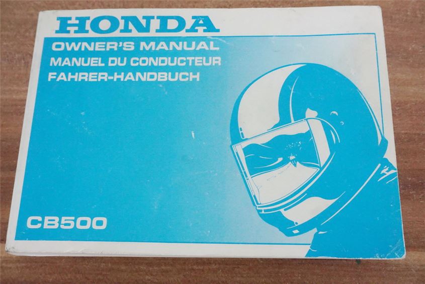 HONDA CB 500 PC26 MANUAL DEL PROPIETARIO MANUAL DE INSTRUCCIONES GUÍA DEL USUARIO