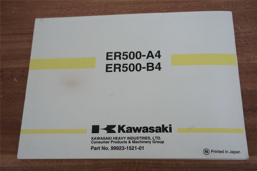 KAWASAKI ER 5 TWISTER ER500A MANUAL DE INSTRUCCIONES