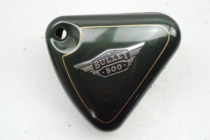 ROYAL ENFIELD BULLET 500 EFI ABS TAPA LATERAL IZQUIERDA COMPARTIMENTO DE ALMACENAMIENTO CAJA DE ALMACENAMIENTO TAPA