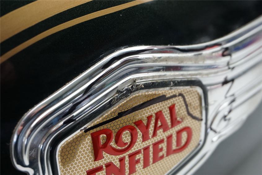 ROYAL ENFIE BULLET 500 EFI ABS TANK BENZINTANK FUEL - EMBLEMA